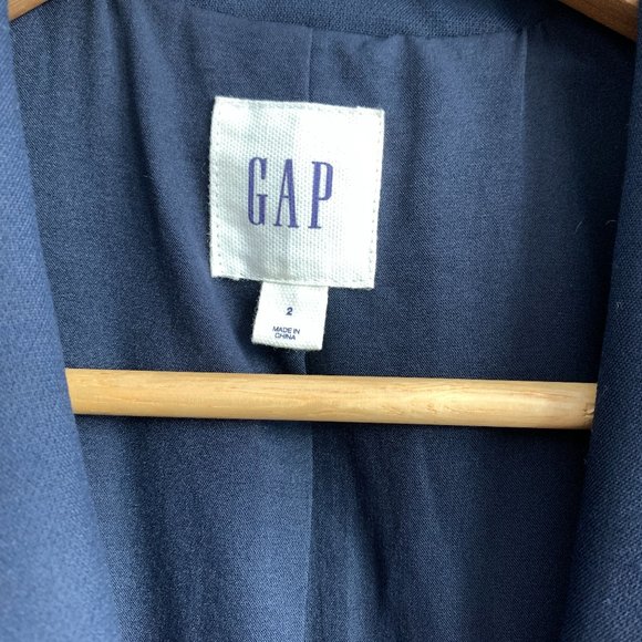 GAP Oversized Navy Blazer Like New - Picture 3 of 4